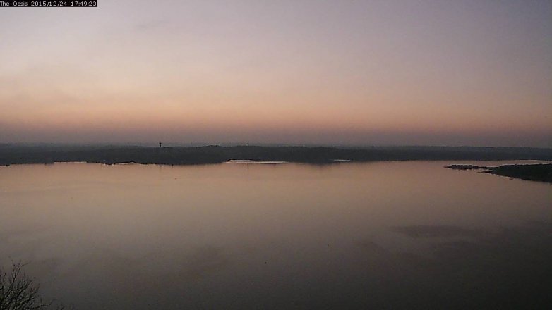 Lake Travis webcam, December 24, 2015 4:55 PM CT
