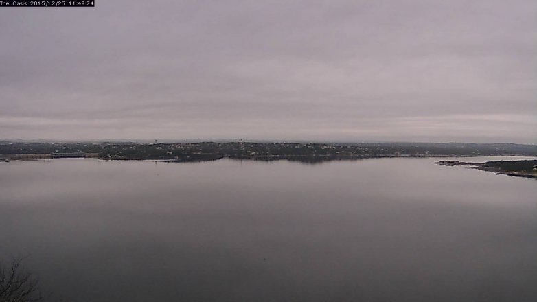 Lake Travis webcam, December 25, 2015 10:55 AM CT