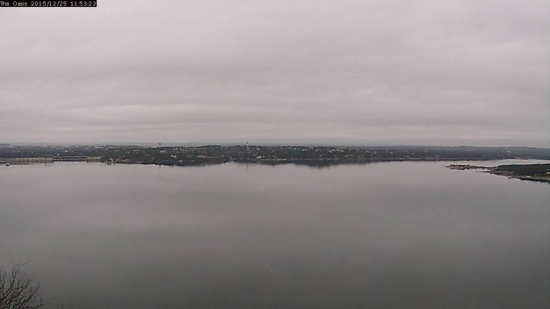 Lake Travis webcam, December 25, 2015 11:00 AM CT