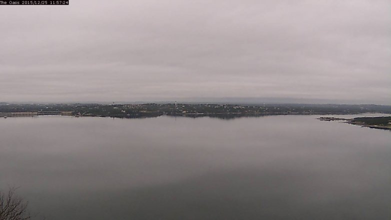 Lake Travis webcam, December 25, 2015 11:05 AM CT