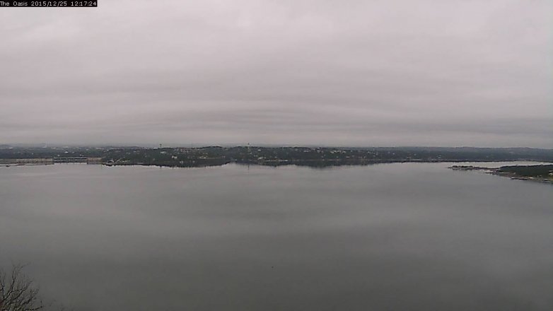 Lake Travis webcam, December 25, 2015 11:25 AM CT