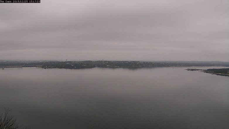 Lake Travis webcam, December 25, 2015 2:25 PM CT