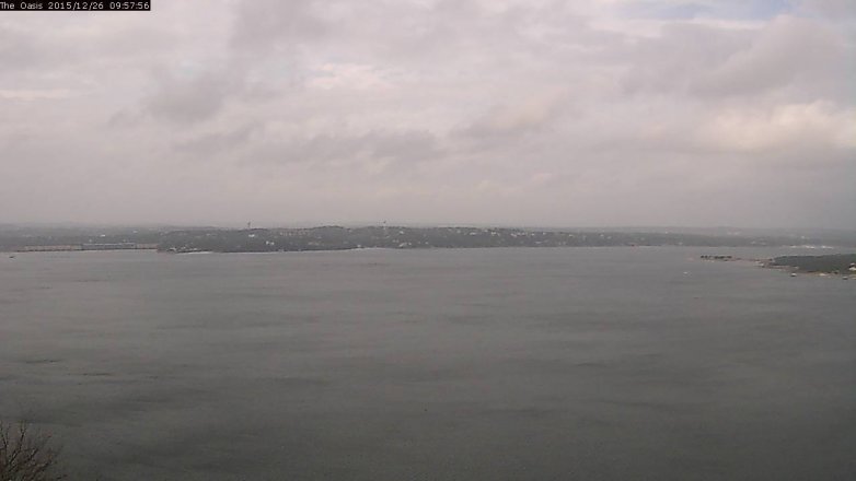 Lake Travis webcam, December 26, 2015 9:05 AM CT