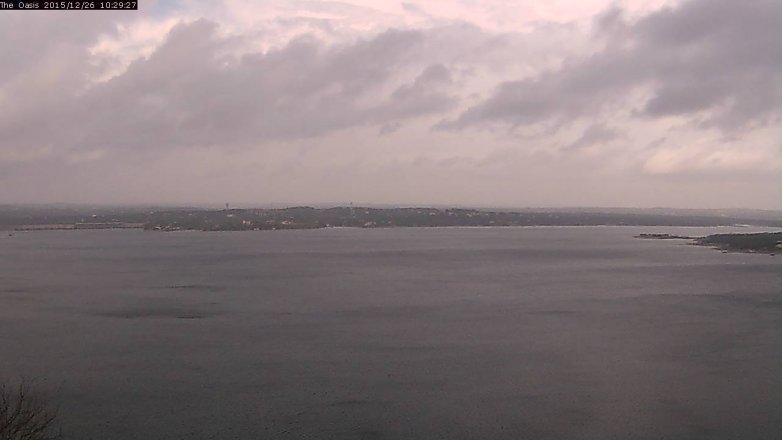 Lake Travis webcam, December 26, 2015 9:35 AM CT