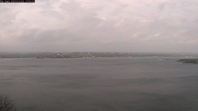 Lake Travis webcam, December 26, 2015 10:00 AM CT