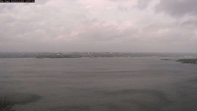 Lake Travis webcam, December 26, 2015 10:05 AM CT