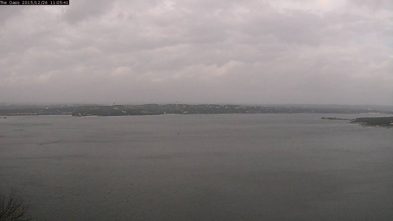 Lake Travis webcam, December 26, 2015 10:10 AM CT