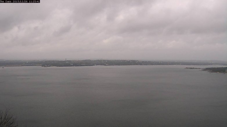 Lake Travis webcam, December 26, 2015 10:30 AM CT