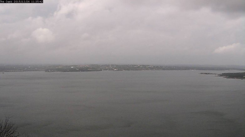 Lake Travis webcam, December 26, 2015 10:40 AM CT