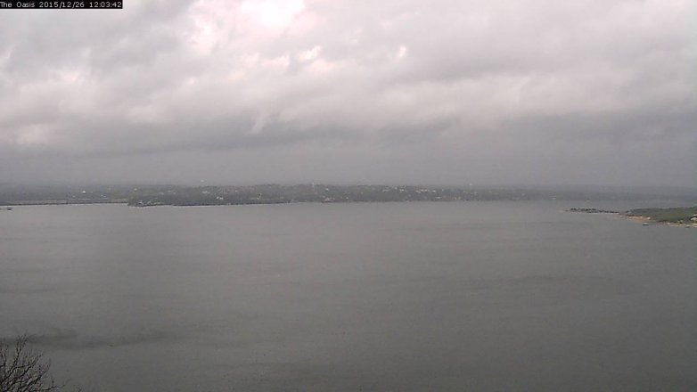Lake Travis webcam, December 26, 2015 11:10 AM CT