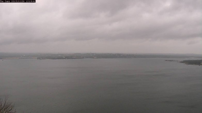 Lake Travis webcam, December 26, 2015 11:25 AM CT