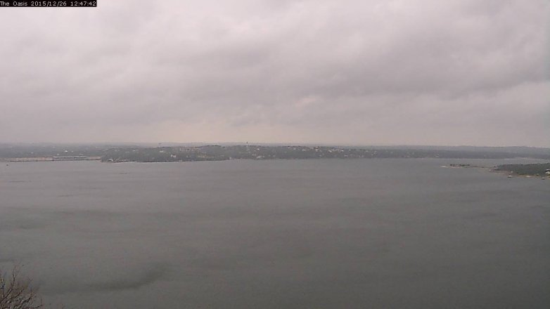 Lake Travis webcam, December 26, 2015 11:55 AM CT