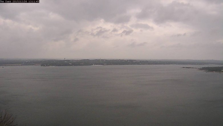 Lake Travis webcam, December 26, 2015 12:15 PM CT