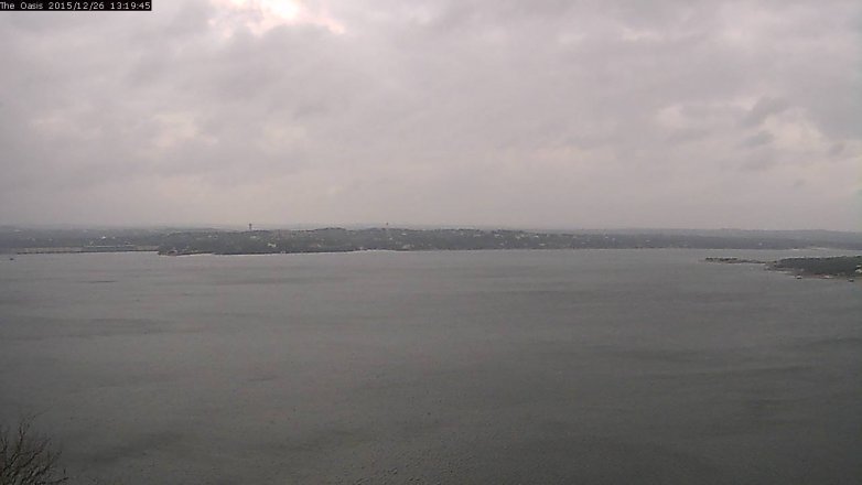 Lake Travis webcam, December 26, 2015 12:25 PM CT