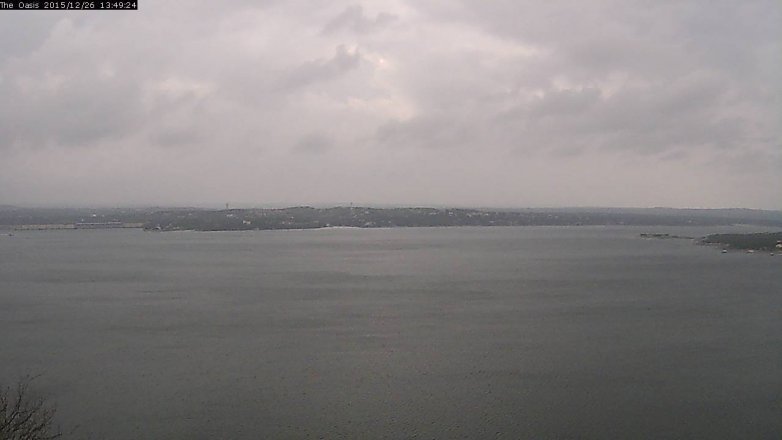 Lake Travis webcam, December 26, 2015 12:55 PM CT