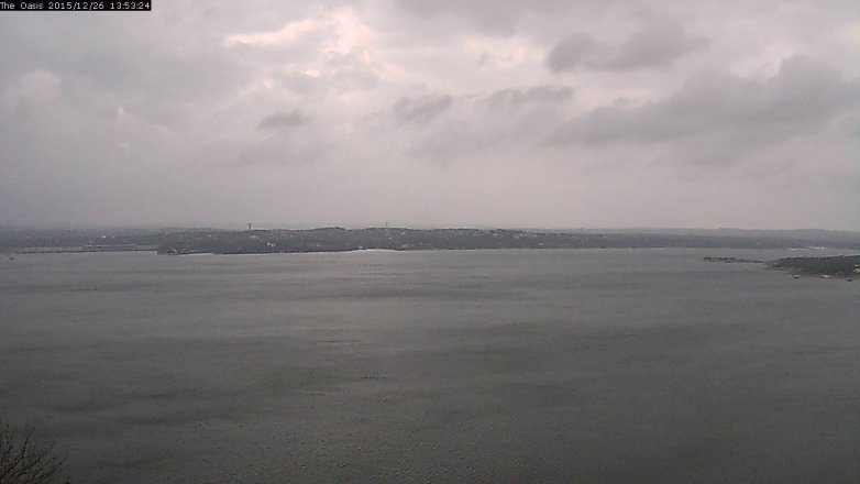 Lake Travis webcam, December 26, 2015 1:00 PM CT