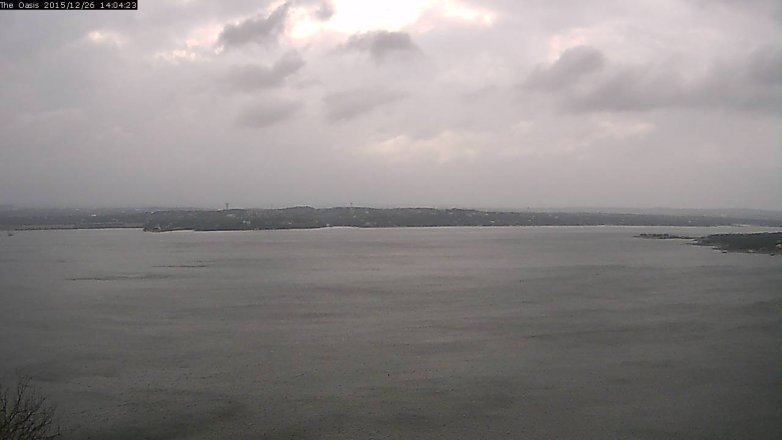 Lake Travis webcam, December 26, 2015 1:10 PM CT