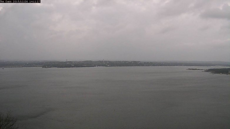 Lake Travis webcam, December 26, 2015 1:20 PM CT