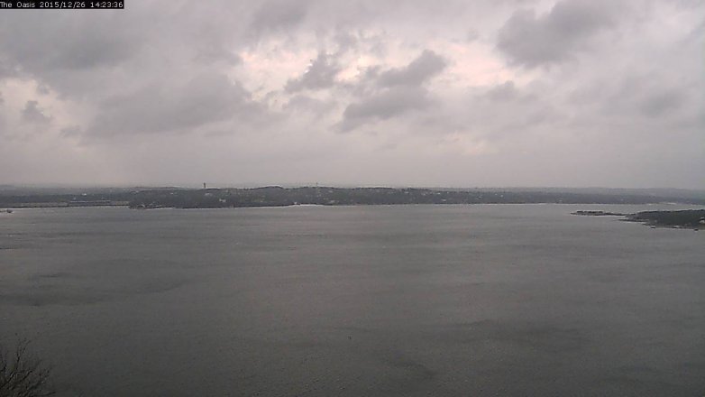 Lake Travis webcam, December 26, 2015 1:30 PM CT