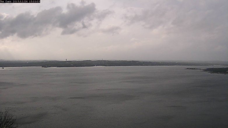 Lake Travis webcam, December 26, 2015 2:10 PM CT