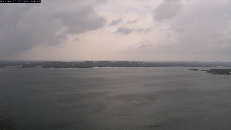 Lake Travis webcam, December 26, 2015 2:50 PM CT
