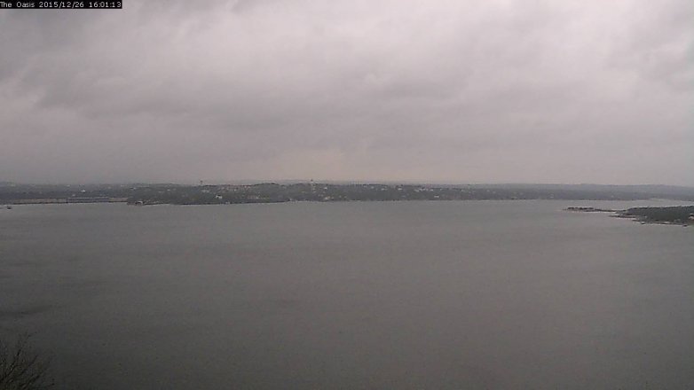 Lake Travis webcam, December 26, 2015 3:15 PM CT