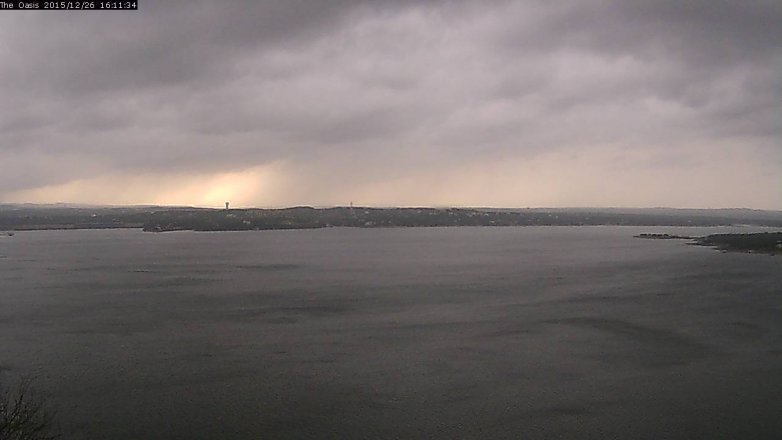 Lake Travis webcam, December 26, 2015 3:20 PM CT