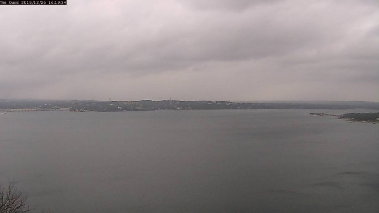 Lake Travis webcam, December 26, 2015 3:25 PM CT