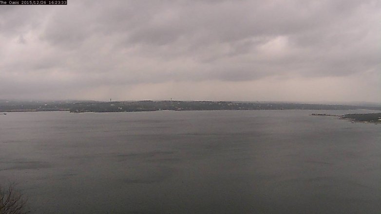 Lake Travis webcam, December 26, 2015 3:30 PM CT