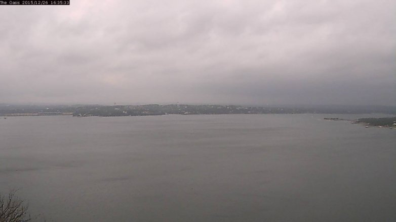 Lake Travis webcam, December 26, 2015 3:40 PM CT