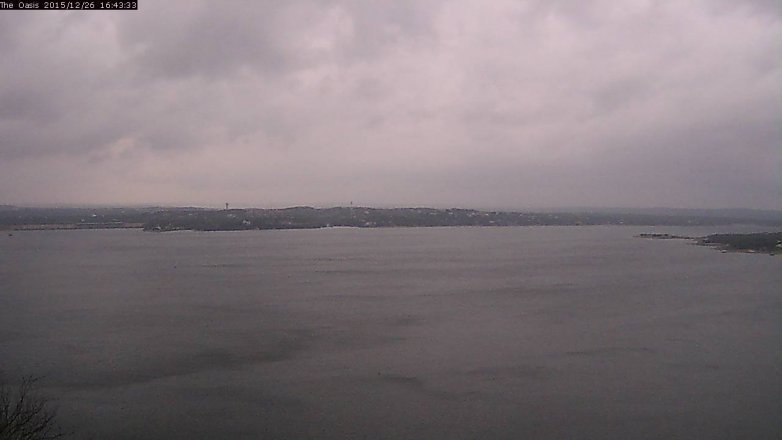 Lake Travis webcam, December 26, 2015 3:50 PM CT