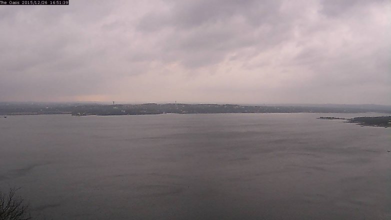 Lake Travis webcam, December 26, 2015 4:00 PM CT