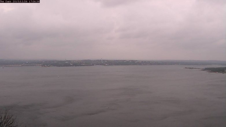 Lake Travis webcam, December 26, 2015 4:15 PM CT