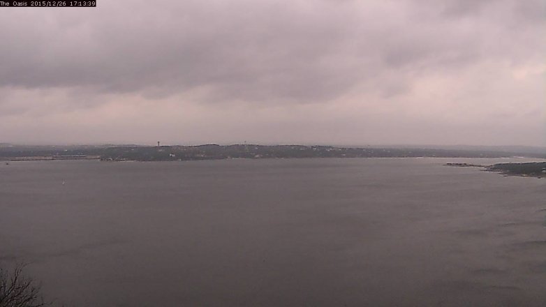 Lake Travis webcam, December 26, 2015 4:20 PM CT