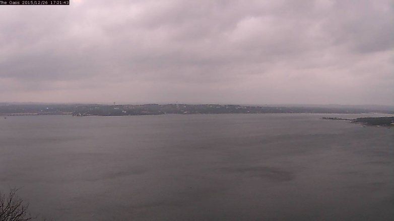 Lake Travis webcam, December 26, 2015 4:30 PM CT