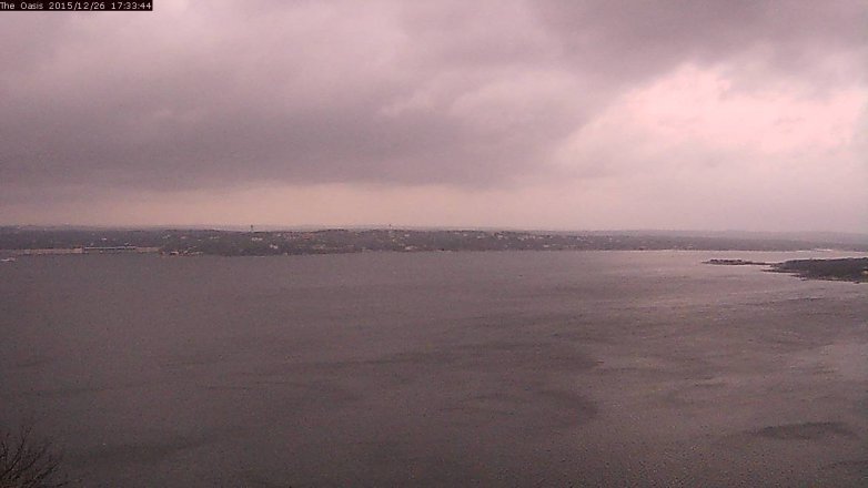 Lake Travis webcam, December 26, 2015 4:40 PM CT