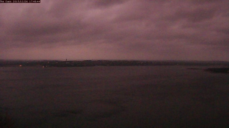 Lake Travis webcam, December 26, 2015 4:55 PM CT