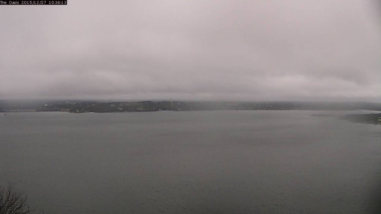 Lake Travis webcam, December 27, 2015 9:40 AM CT