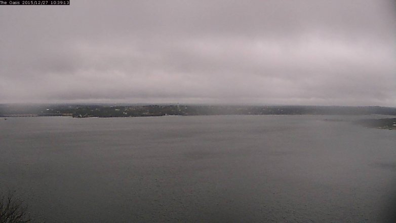 Lake Travis webcam, December 27, 2015 9:45 AM CT
