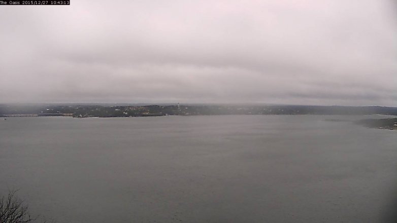 Lake Travis webcam, December 27, 2015 9:50 AM CT