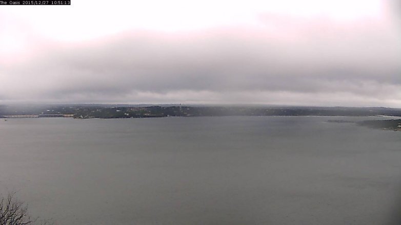 Lake Travis webcam, December 27, 2015 9:55 AM CT