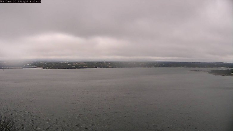Lake Travis webcam, December 27, 2015 10:10 AM CT