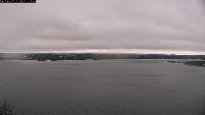 Lake Travis webcam, December 27, 2015 10:20 AM CT