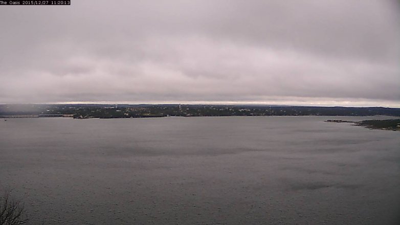 Lake Travis webcam, December 27, 2015 10:25 AM CT