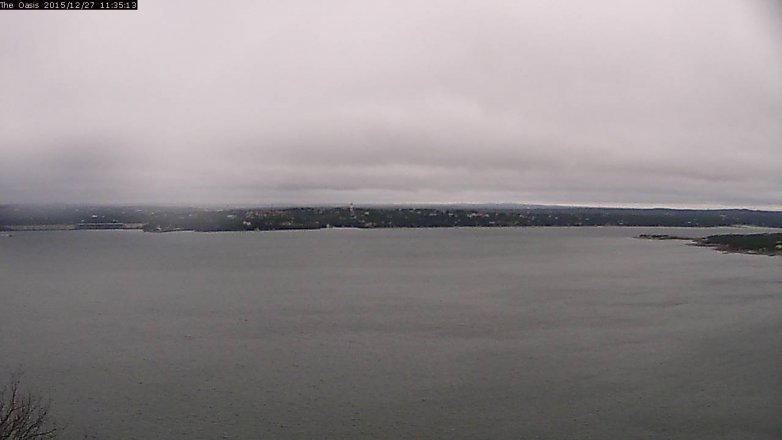 Lake Travis webcam, December 27, 2015 10:40 AM CT