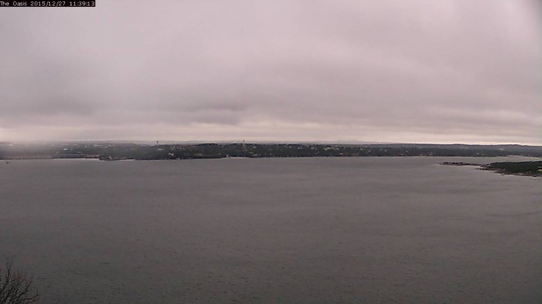 Lake Travis webcam, December 27, 2015 10:45 AM CT
