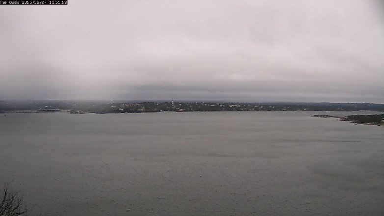 Lake Travis webcam, December 27, 2015 10:55 AM CT