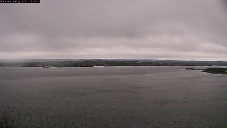 Lake Travis webcam, December 27, 2015 11:10 AM CT
