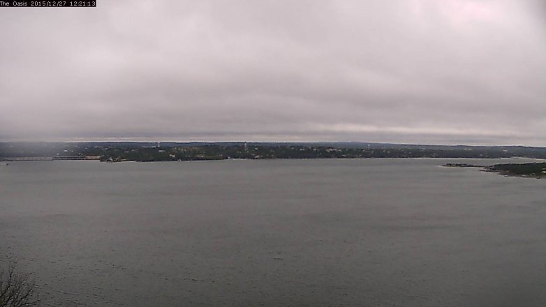 Lake Travis webcam, December 27, 2015 11:25 AM CT