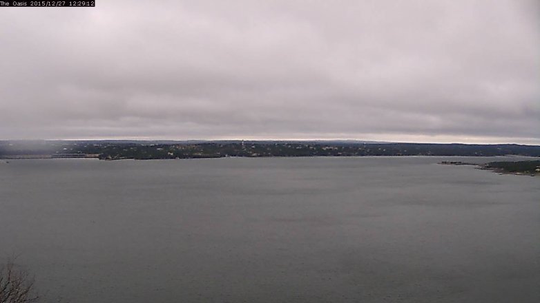 Lake Travis webcam, December 27, 2015 11:35 AM CT